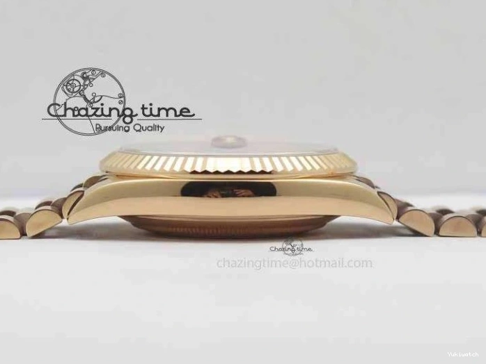 RG Edition On Best A3255 RG President Noob 228239 40mm 1:1 RG Bracelet Day-Date Dial 0409